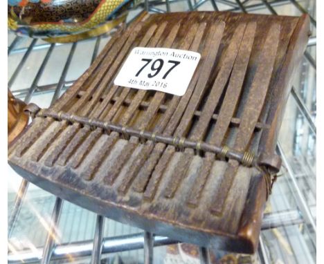 AFRICAN SANZA HARP. African Sanza thumb harp