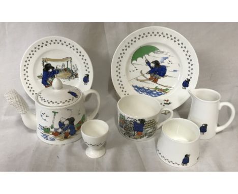 A collection of various Coalport Paddington Bear China, to include teapot, milk jug, sugar bowl, egg cup, 2 plates and a tea 