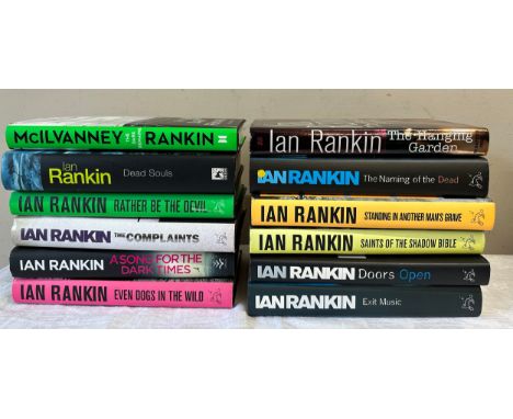 Ian Rankin, 12 First Editions, to include a signed 'The Naming Of The Dead', 'Even Dogs In The Wild', 'A Song For The Dark Ti