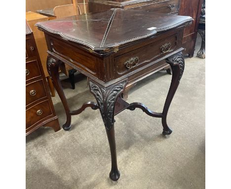 An Edward VII mahogany envelope card table
