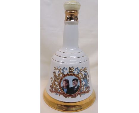 Wade Bells Scotch Whisky decanter to commemorate the marriage of Prince Andrew and Sarah Ferguson 75cl