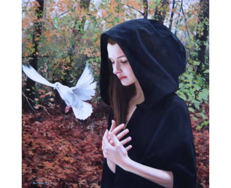 Gerard M. Burns (1961-),  Autumn's Dream II, signed, oil on canvas, unframed, 60 x 60cm.; 23.75 x 23.75in.    Artists' Resale