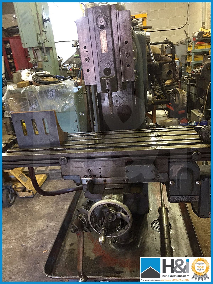 Harrison horizontal milling machine with slotting head attachment NOTES