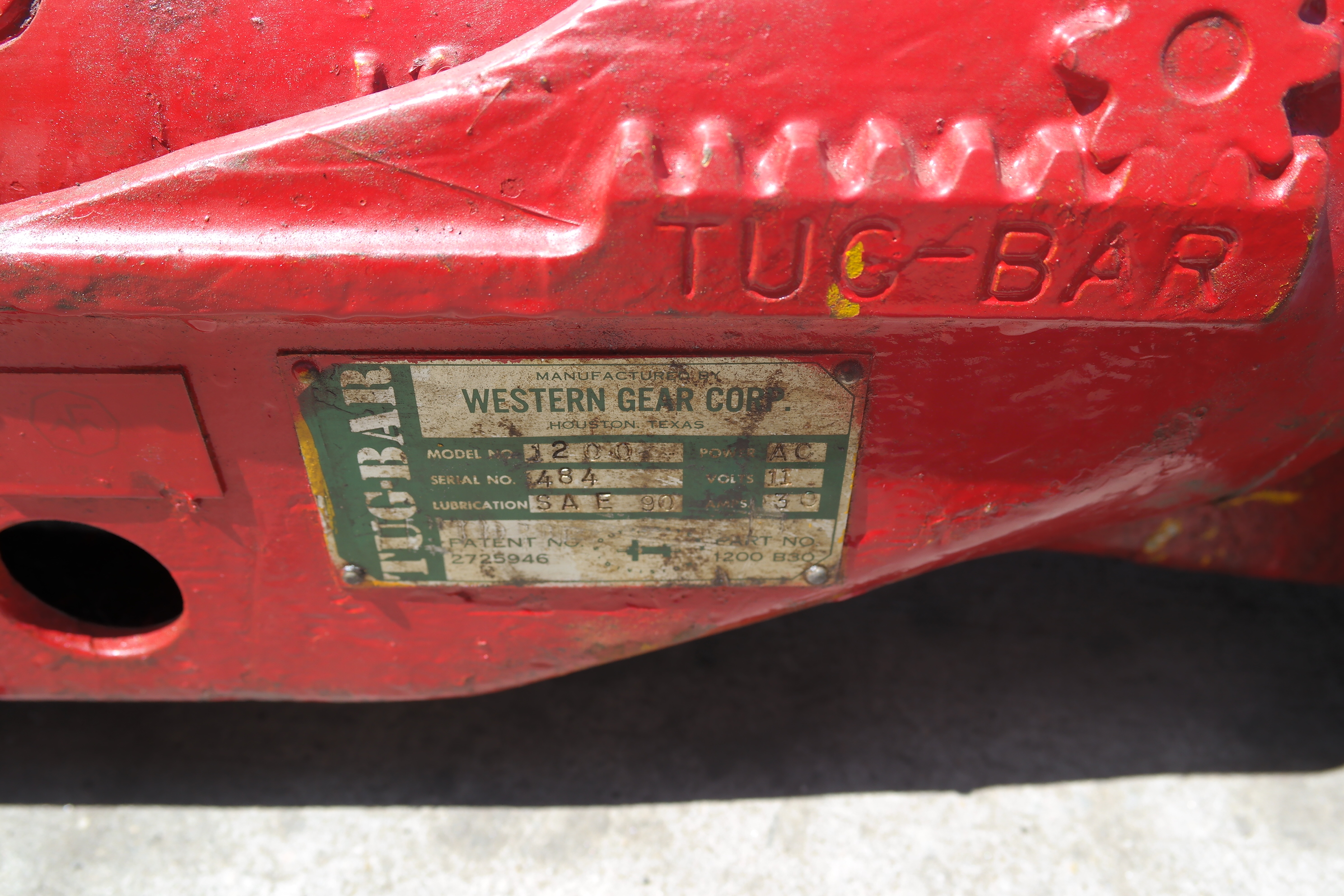 Machinery Movers Electric Johnson Bar