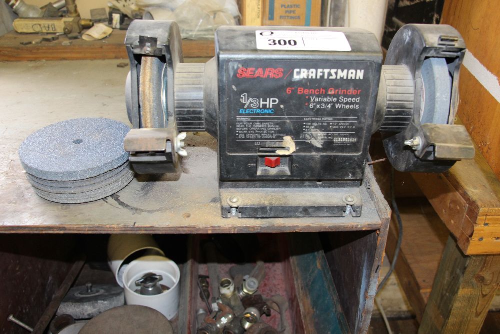 Craftsman 6" bench grinder model 257.190470, serial 0121001411