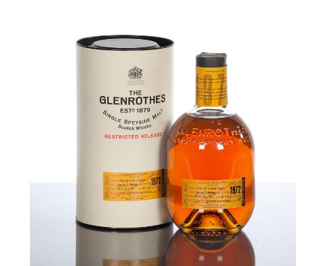 THE GLENROTHES 1972 RESTRICTED RELEASE 
Single Speyside malt Scotch whisky. Distilled 1972, bottled 1996. Bottle no. 14167. 7