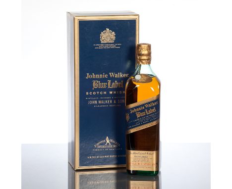 JOHNNIE WALKER BLUE LABEL 
Blended Scotch Whisky. Bottle no. T37088JW.  75cl, 43% volume. In  presentation box.  CONDITION RE