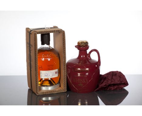 GLENDOWAN 21 YEAR OLD
Blended Scotch Whisky by J. & G. Grant in porcelain flagon. 700l, 43% volume, with pouch.
GLENROTHES 19