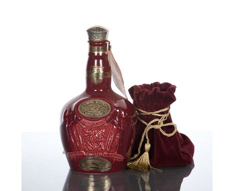 CHIVAS BROTHERS ROYAL SALUTE 21 YEAR OLD 
Blended Scotch Whisky in Ruby porcelain flagon. 70cl 40°G.L, with pouch. CONDITION 