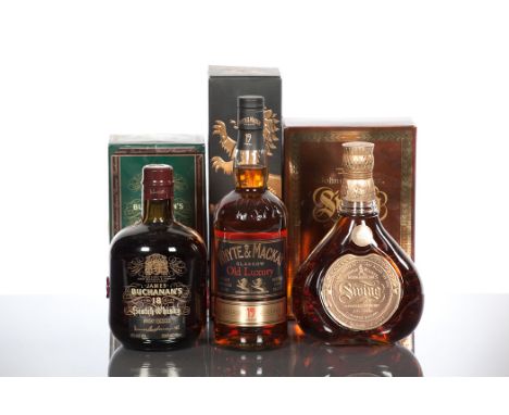 JOHNNIE WALKER SWING
Blended Scotch Whisky, labelled for the Argentine market. 75cl, 43% volume, in carton.
WHYTE & MACKAY OL