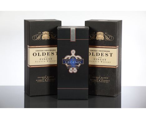 CHIVAS BROTHERS OLDEST AND FINEST (2)
Blended Scotch whisky. 1 L, 43% volume, in sealed presentation box.
CHIVAS BROTHERS LEG