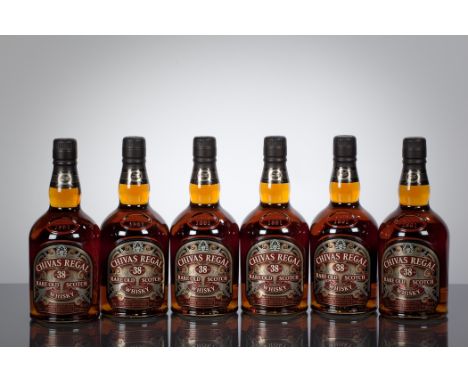 CHIVAS REGAL 38 YEAR OLD COLLECTION (6)
Blended Scotch whisky, bottle No.1 of a limited edition of 6. 70cl/700ml, 40 G.L./40%