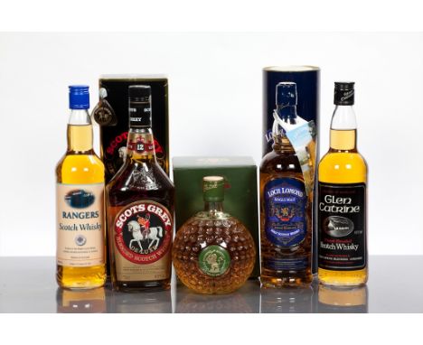 GLEN CATHRINE
Blended Scotch Whisky. 70cl, 40% volume.
'RANGERS' SCOTCH WHISKY
Blended Scotch Whisky. Bottled for Rangers F.C