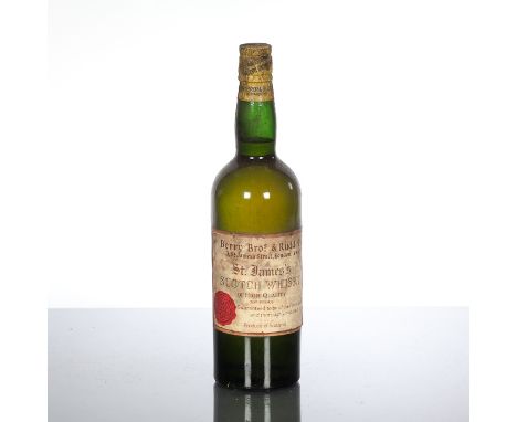 BERRY BROS & RUDD ST. JAMES'S SCOTCH WHISKY
Blended Scotch whisky. No capacity stated, 70°proof.
 CONDITION REPORT: Label and