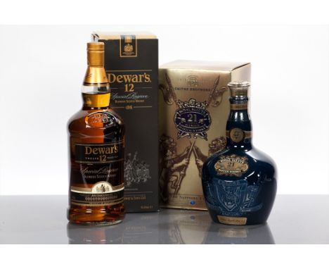 ROYAL SALUTE CHIVAS BROTHERS 21 YEAR OLD
Blended Scotch Whisky. The Sapphire Flagon. 70cl, 40% volume, in carton with velvet 