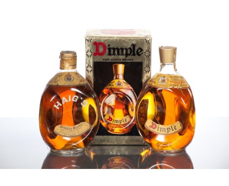 HAIG'S DIMPLE 
Blended Scotch whisky. Full size bottle, no capacity stated, 70°proof. Spring cap.
DIMPLE
Blended Scotch whisk