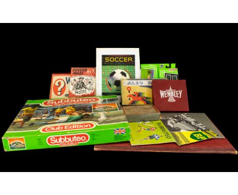 A Collection Of Early - Mid 20th Century Board Games To include Reginald Dixons Soccatome, Chad Valley Also Ran, Soccer Maze 