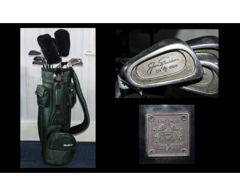 Golfing Interest - Macgregor Golf Bag And Left Handed Set Of Howson And jack Nicklaus Clubs Twelve In Total. Three Howson, Ei