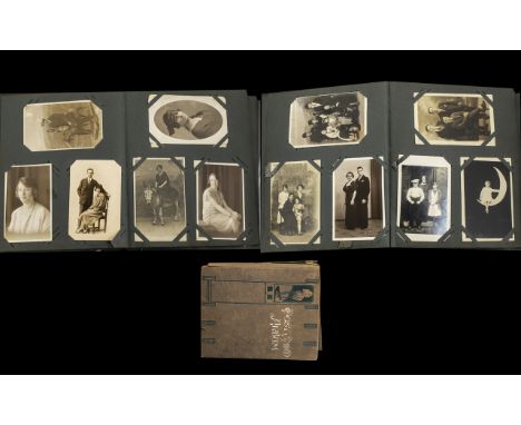 Early 20th Century Postcard Album Containing various greetings cards, valentines, novelty, tourist, Blackpool interest etc. A