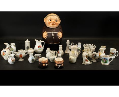 A Mixed Collection Of Late 19th And Early 20th Century Crested Ware Thirty One pieces in total to include Alexandra China, Ar