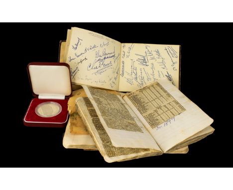Sporting Interest Mid Century Autograph Book To include A Varied Collection Of Team Signatures  includes, 1949 - 1950 Notting