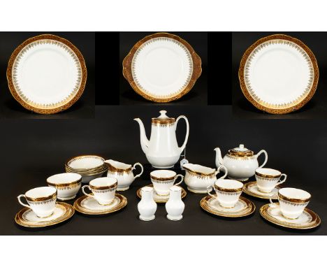 Duchess 'Winchester' Tea &amp; Coffee Service to include:  Tea Pot, Milk Jug, Sugar Bowl; Coffee Pot and Cream Jug; 6 cups, 6