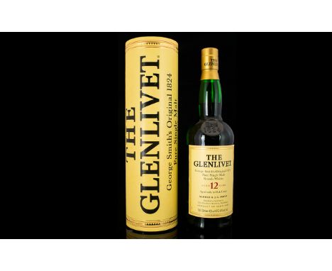 Glenlivet George Smith Original 1824 Pure Single Malt Scotch Whisky ( Bottle ) Aged 12 Years. Seal Intact, Excellent In All A
