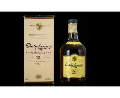 Dalwhinnie Single Highland Malt Scotch Whisky ( Bottle ) Large. Aged 15 Years. Boxed and Seal Intact. Excellent In All Aspect