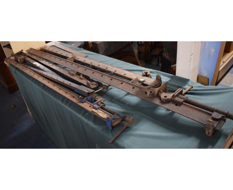 A Collection of Various Woodworking Sash Clamps by Record 