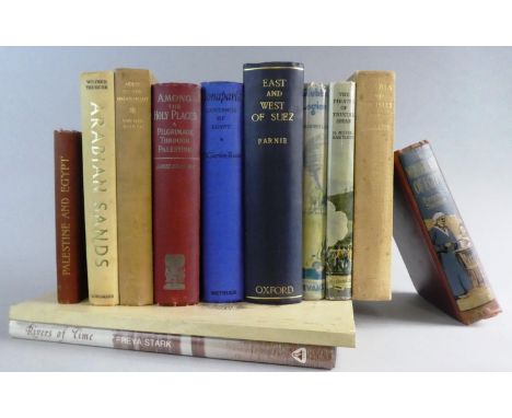 A Collection of Eleven Books Relating to Egypt and the Middle East to Include 1903 Edition of Guide to Palestine and Egypt, T