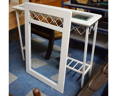 A Modern Hall Plant Stand with Mirror, 110cm wide 