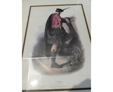 A Framed Scottish Print, Gunn, 25cm Wide 