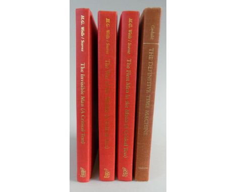 A Collection of Books Relating to H. G. Wells to Include A 1987 Edition of The Definitive Time Machine By Harry M. Geduld, To