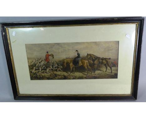 A Framed Hunting Print, The Death, 48cm Wide 