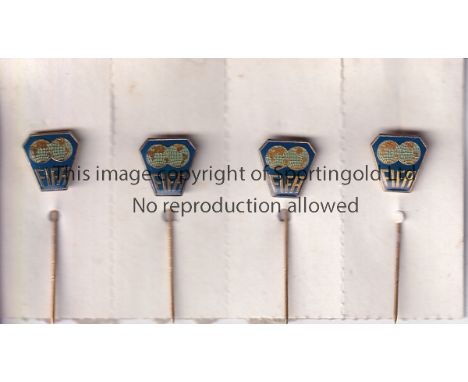 WORLD CUP 1970 MEXICO      Four official FIFA stick pin badges formerly the property of Brazilian journalist Rene Courte.    