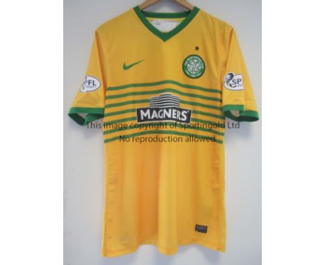 CELTIC -  VAN DIJK   Match worn signed Vergil van Dijk Celtic away shirt , worn by him away to Hibernian 26/1/2014. Celtic wo