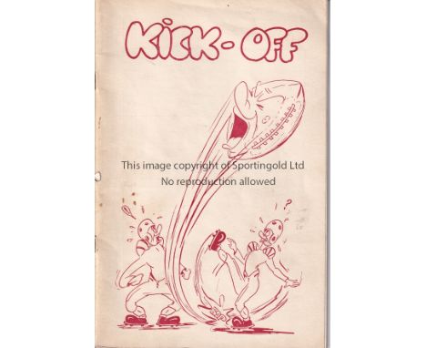 AMERICAN FOOTBALL     Programme Calgary Stampeders v Saskatchewan Roughriders from 1949. Light abrasions at spine. No writing