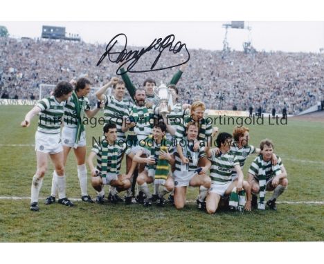 CELTIC      Ten autographed 12 x 8 photos, showing images of former Celtic players 1960s - 1980s including excellent examples