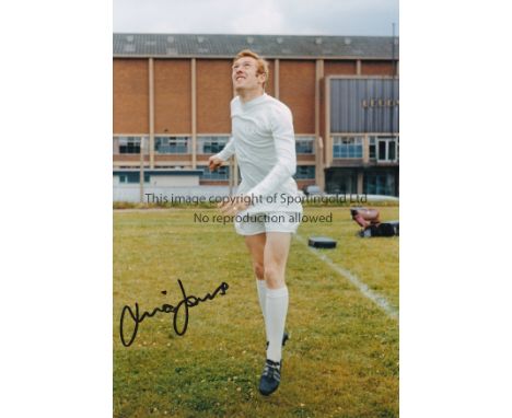 LEEDS      Eight autographed 12 x 8 photos, showing images of former Leeds United players posing during photo-shoots outside 