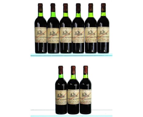 1975 Chateau Beychevelle, 4eme Cru ClasseSt JulienStained labels9x75clThese wines have been stored in an exceptional private 