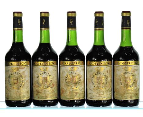 1975 Chateau Gruaud Larose, 2eme Cru ClasseSt JulienStained labels5x75clThese wines have been stored in an exceptional privat