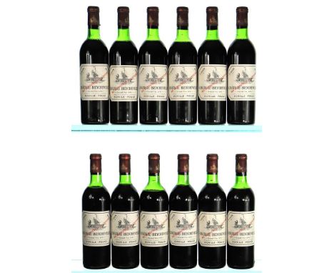 1970 Chateau Beychevelle, 4eme Cru ClasseSt JulienSome capsules are corroded12x75cl These wines have been stored in an except
