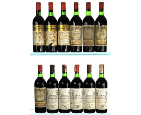 1975 Chateau Lagrange, 3eme Cru ClasseSt JulienStained labels5x751975 Chateau Rauzan Gassies, 2eme Cru ClasseBadly stained la