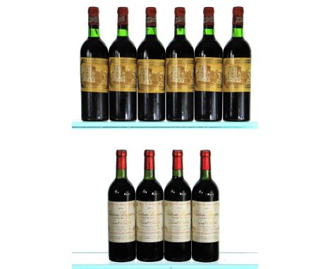 1975 Chateau Ducru Beaucaillou, 2eme Cru ClasseSt JulienSlightly Stained labels6x75cl1978 Chateau Branaire, 4eme Cru ClasseSt