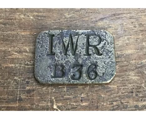 Scarce brass Isle of Wight Railway pay cheque.