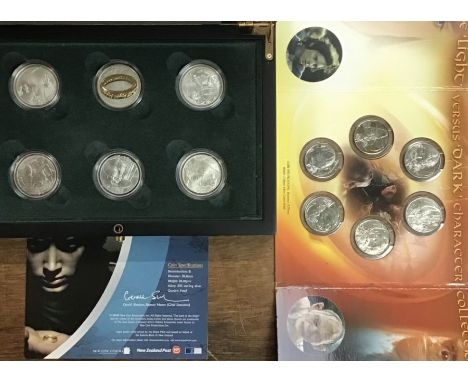 Royal Mint-New Zealand Lord of the Rings Silver Proof&nbsp;Coin Set of Six $1 Coins (28.28g each) In Original Presentation Ca