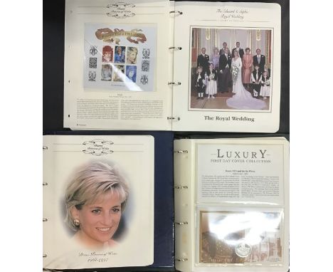 Large Collection of Coin First Day Covers and First Day Covers of Princess Diana, Royal Wedding of Edward and Sophie, Henry V