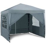 Grey Pop-up Gazebo Set 2.5m X 2.5m. - ER47