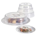 2X Microwave Food Plate Covers. - ER47