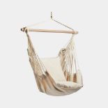 Seville Beige Hanging Swing Chair. - ER47